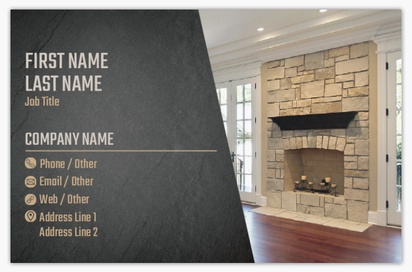 Design Preview for Design Gallery: Masonry & Bricklaying Metallic Business Cards