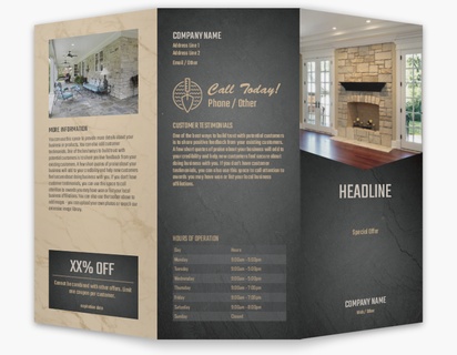 Design Preview for Design Gallery: Masonry & Bricklaying Custom Brochures, 8.5" x 11" Tri-fold