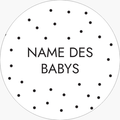 Designvorschau für Designgalerie: Selbstklebende Briefsiegel Baby