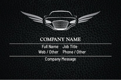 Design Preview for Design Gallery: Taxi Service Natural Uncoated Business Cards