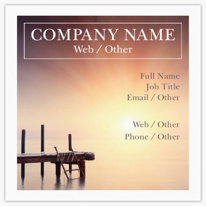 Design Preview for Design Gallery: Boats & Maritime Ultra-Thick Business Cards, Square (65 x 65 mm)