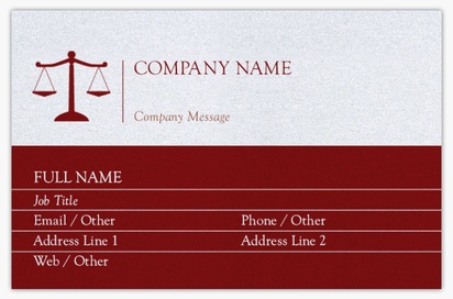 Design Preview for Design Gallery: Legal Pearl Business Cards