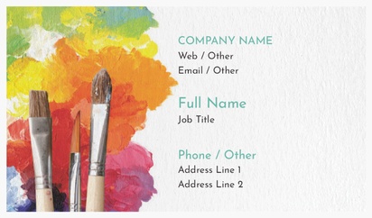 Design Preview for Design Gallery: Painting (Art) Natural Textured Business Cards