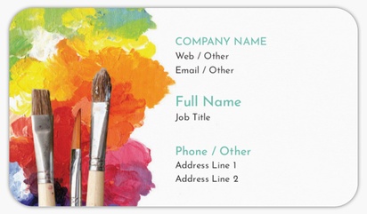 Design Preview for Design Gallery: Art Galleries Rounded Corner Business Cards, Standard (3.5" x 2")