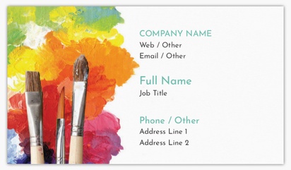 Design Preview for Art & Entertainment Standard Business Cards Templates, Standard (3.5" x 2")