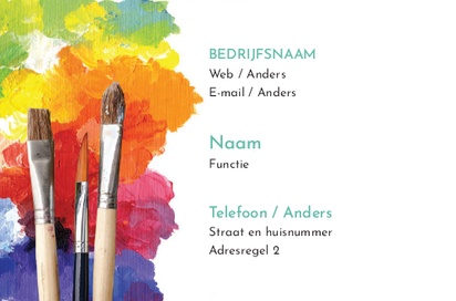 Voorvertoning ontwerp voor Ontwerpgalerij: Opvallend en kleurrijk Matte visitekaartjes