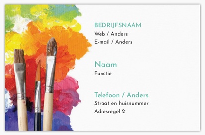 Voorvertoning ontwerp voor Ontwerpgalerij: Opvallend en kleurrijk Gerecycled matte visitekaartjes, Standaard (85 x 55 mm)