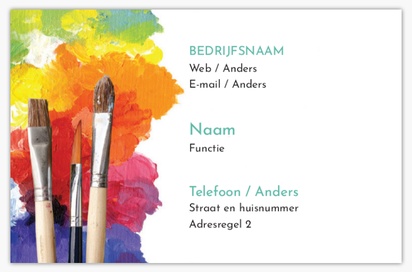 Voorvertoning ontwerp voor Ontwerpgalerij: Opvallend en kleurrijk Visitekaartjes met textuur
