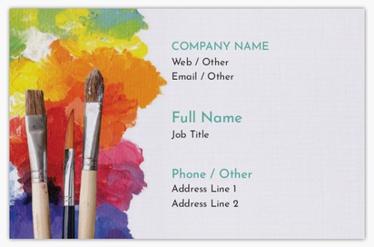 Design Preview for Design Gallery: Art & Entertainment Linen Business Cards