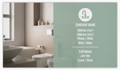 Design Preview for Design Gallery: Plumbing Non-Tearable Visiting Cards