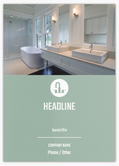 Design Preview for Design Gallery: Kitchen & Bathroom Remodelling Flyers & Leaflets,  No Fold/Flyer A6 (105 x 148 mm)