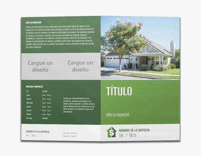 Un desarrollo inmobiliario dinero diseño gris verde con 2 imágenes