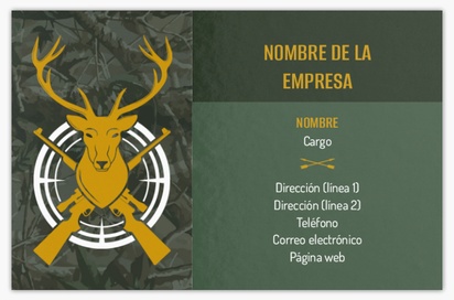 Vista previa del diseño de Galería de diseños de tarjetas de visita extragruesas para caza y pesca, Standard (85 x 55 mm)