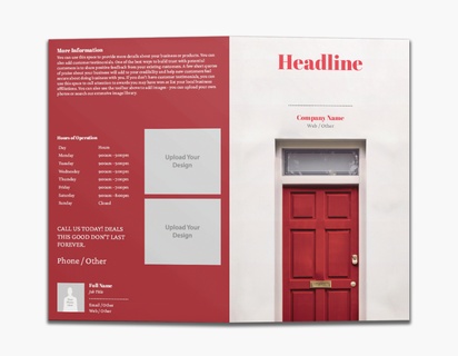 A property management house gray red design with 3 uploads