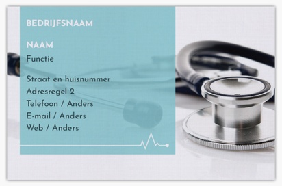 Voorvertoning ontwerp voor Ontwerpgalerij: Medische professionals Linnen visitekaartjes