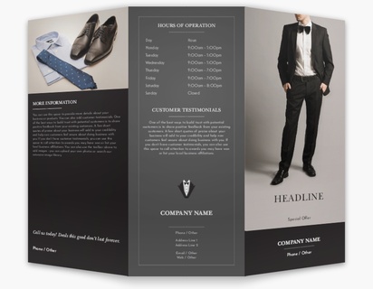 A suit fine dining gray black design for Art & Entertainment