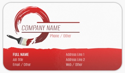 Design Preview for Bold & Colorful Rounded Corner Business Cards Templates, Standard (3.5" x 2")