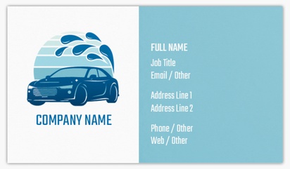 Design Preview for Design Gallery: Car Wash & Valeting Standard Business Cards, Standard (3.5" x 2")