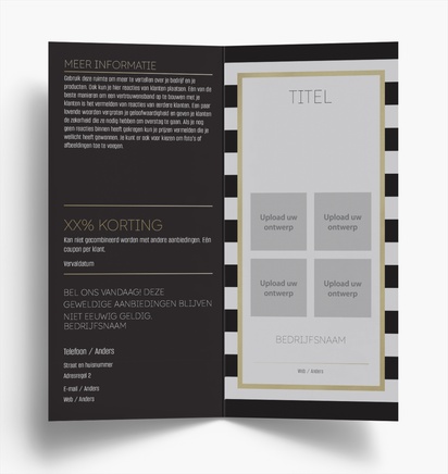 Voorvertoning ontwerp voor Ontwerpgalerij: Marketing en communicatie Folders, Tweeluik DL (99 x 210 mm)