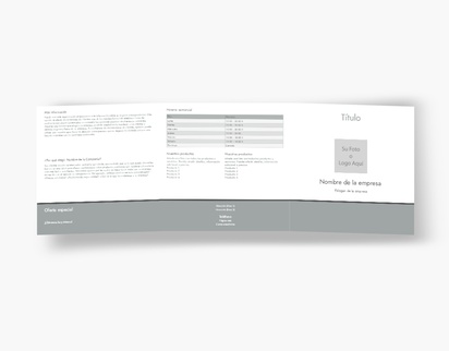 Vista previa del diseño de Galería de diseños de folletos plegados para servicios empresariales, Tríptico Cuadrado (210 x 210 mm)