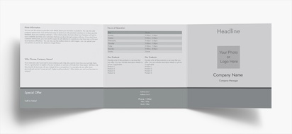 Design Preview for Design Gallery: Business Consulting Folded Leaflets, Tri-fold Square (210 x 210 mm)