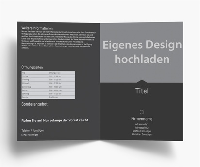Designvorschau für Designgalerie: Falzflyer Modern & Einfach, Einbruchfalz A5 (148 x 210 mm)