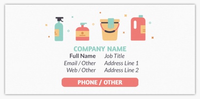 Design Preview for Design Gallery: Cleaning Services Slim Business Cards