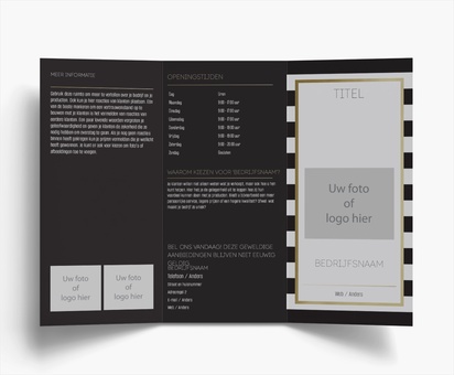 Voorvertoning ontwerp voor Ontwerpgalerij: Public Relations Folders, Drieluik DL (99 x 210 mm)
