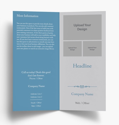 Design Preview for Design Gallery: Conservative Folded Leaflets, Bi-fold DL (99 x 210 mm)