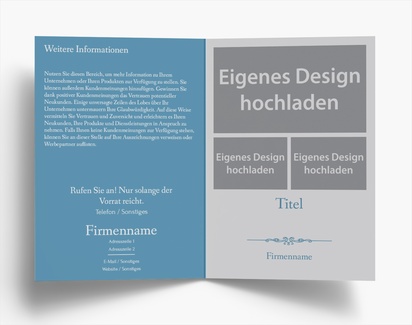 Designvorschau für Designgalerie: Falzflyer Dezent, Einbruchfalz A6 (105 x 148 mm)