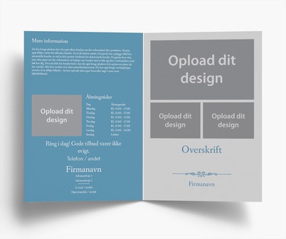 Forhåndsvisning af design for Designgalleri: Ejendomsmægling Brochurer, Midterfals A5 (148 x 210 mm)