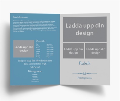 Förhandsgranskning av design för Designgalleri: Fastigheter Broschyrer, Enkelfalsning A5 (148 x 210 mm)