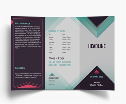 Design Preview for Design Gallery: Network Administration Folded Leaflets, Tri-fold DL (99 x 210 mm)