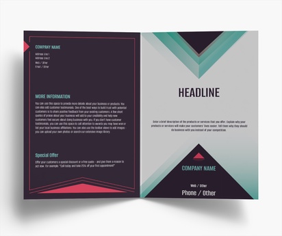 Design Preview for Design Gallery: Network Administration Folded Leaflets, Bi-fold A5 (148 x 210 mm)