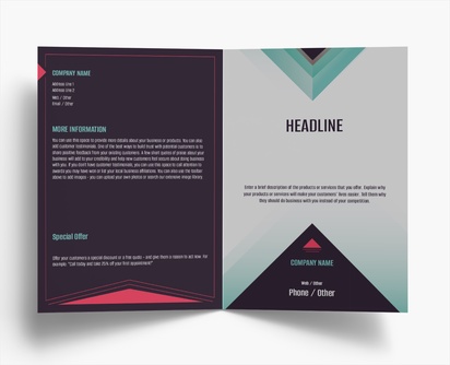 Design Preview for Design Gallery: Software Development Folded Leaflets, Bi-fold A4 (210 x 297 mm)