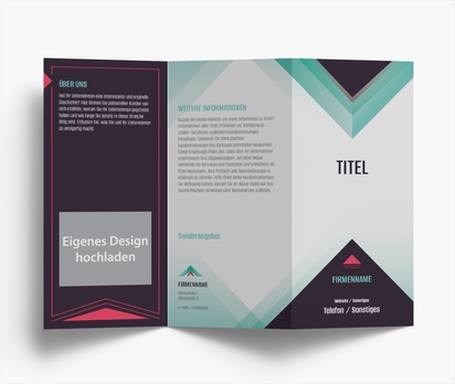 Designvorschau für Designgalerie: Falzflyer Software-Entwicklung, Zickzackfalz DL (99 x 210 mm)