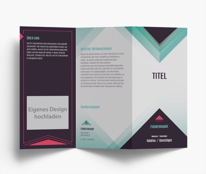 Designvorschau für Designgalerie: Flyer und Falzflyer Informationstechnologie, Zickzackfalz DL (99 x 210 mm)