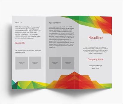 Design Preview for Design Gallery: Bold & Colourful Folded Leaflets, Z-fold DL (99 x 210 mm)