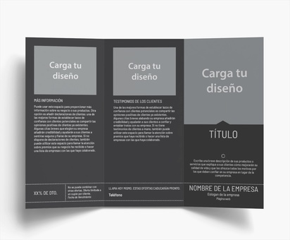 Vista previa del diseño de Galería de diseños de folletos plegados para arte y entretenimiento, Tríptico DL (99 x 210 mm)