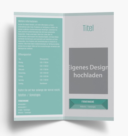 Designvorschau für Designgalerie: Falzflyer Technik, Einbruchfalz DL (99 x 210 mm)