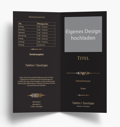 Designvorschau für Designgalerie: Falzflyer Kunst & Unterhaltung, Einbruchfalz DL (99 x 210 mm)