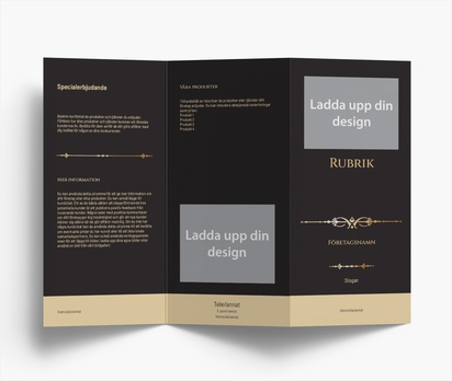 Förhandsgranskning av design för Designgalleri: Elegant Broschyrer, Z-falsning DL (99 x 210 mm)