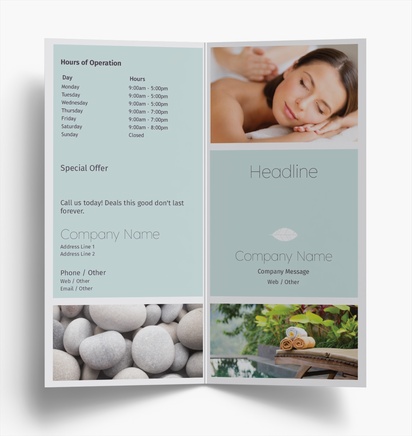 Design Preview for Design Gallery: Massage & Reflexology Folded Leaflets, Bi-fold DL (99 x 210 mm)