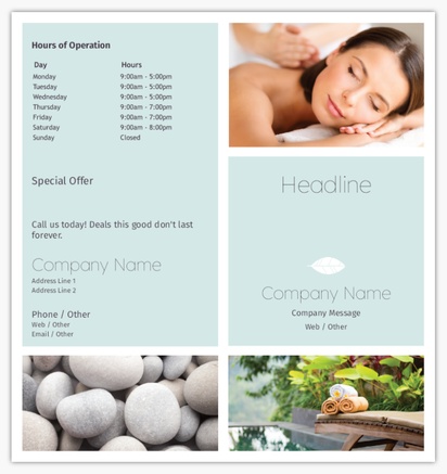 Design Preview for Design Gallery: Beauty & Spa Flyers and Pamphlets, Bi-fold DL