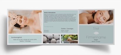 Designvorschau für Designgalerie: Falzflyer Schönheit & Wellness, Wickelfalz Quadratisch (148 x 148 mm)