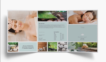 Voorvertoning ontwerp voor Ontwerpgalerij: Massage en reflexologie Folders, Drieluik A4 (210 x 297 mm)