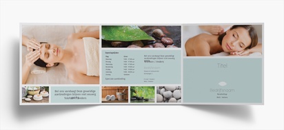 Voorvertoning ontwerp voor Ontwerpgalerij: Massage en reflexologie Folders, Drieluik Vierkant (210 x 210 mm)