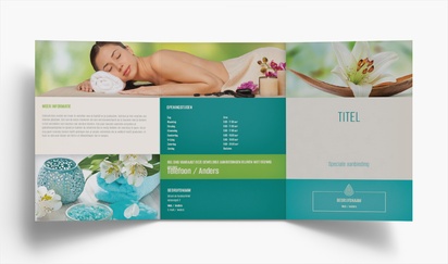 Voorvertoning ontwerp voor Ontwerpgalerij: Massage en reflexologie Folders, Drieluik A5 (148 x 210 mm)