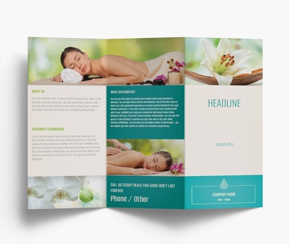 Design Preview for Design Gallery: Beauty & Spa Flyers & Leaflets, Z-fold DL (99 x 210 mm)
