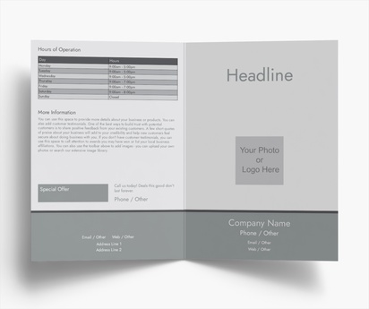 Design Preview for Design Gallery: Business Services Flyers & Leaflets, Bi-fold A5 (148 x 210 mm)